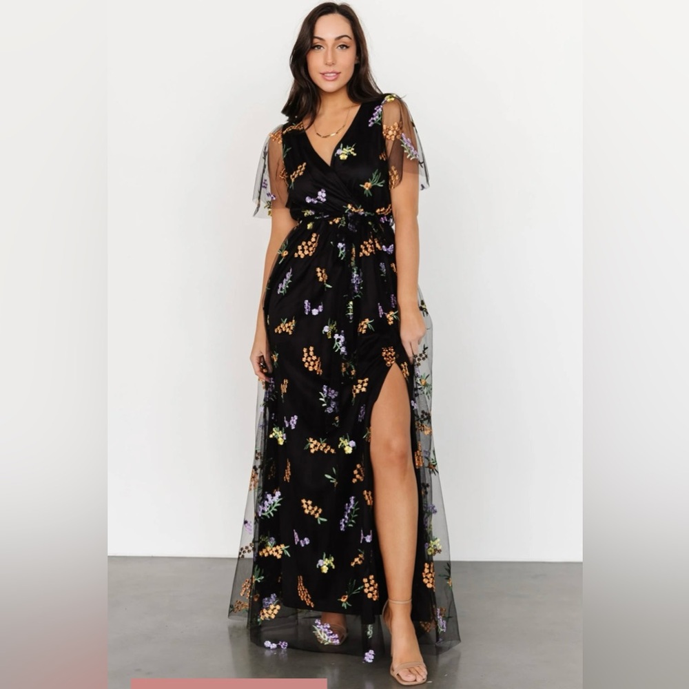 Baltic Born Marseille Embossed Maxi Dress